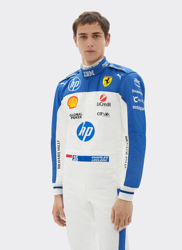 Puma for Scuderia Ferrari Charles Leclerc racing suit Ferrari Puma for Scuderia Ferrari Charles Leclerc racing suit Optical White LA090f