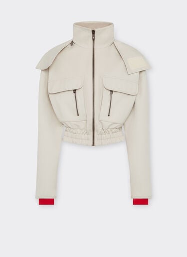 Ferrari x Charles Leclerc cropped gabardine parka Ferrari Ferrari x Charles Leclerc cropped gabardine parka Ecru 22768f