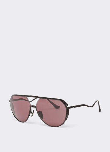 Ferrari Ferrari sunglasses in matt black titanium with exclusive Contrast Pro™ lenses Black Matt LA02Df
