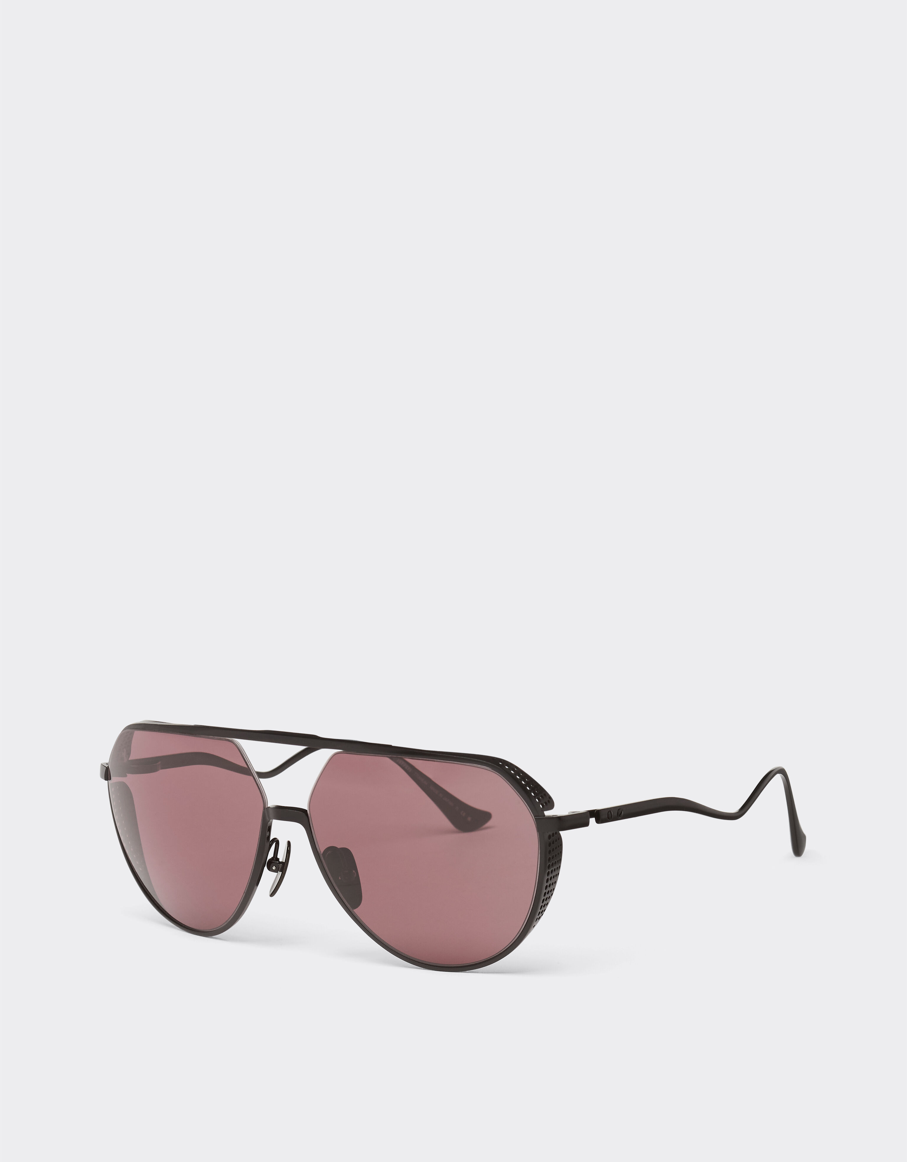 Ferrari Ferrari sunglasses in matt black titanium with exclusive Contrast Pro™ lenses Black Matt LA02Df