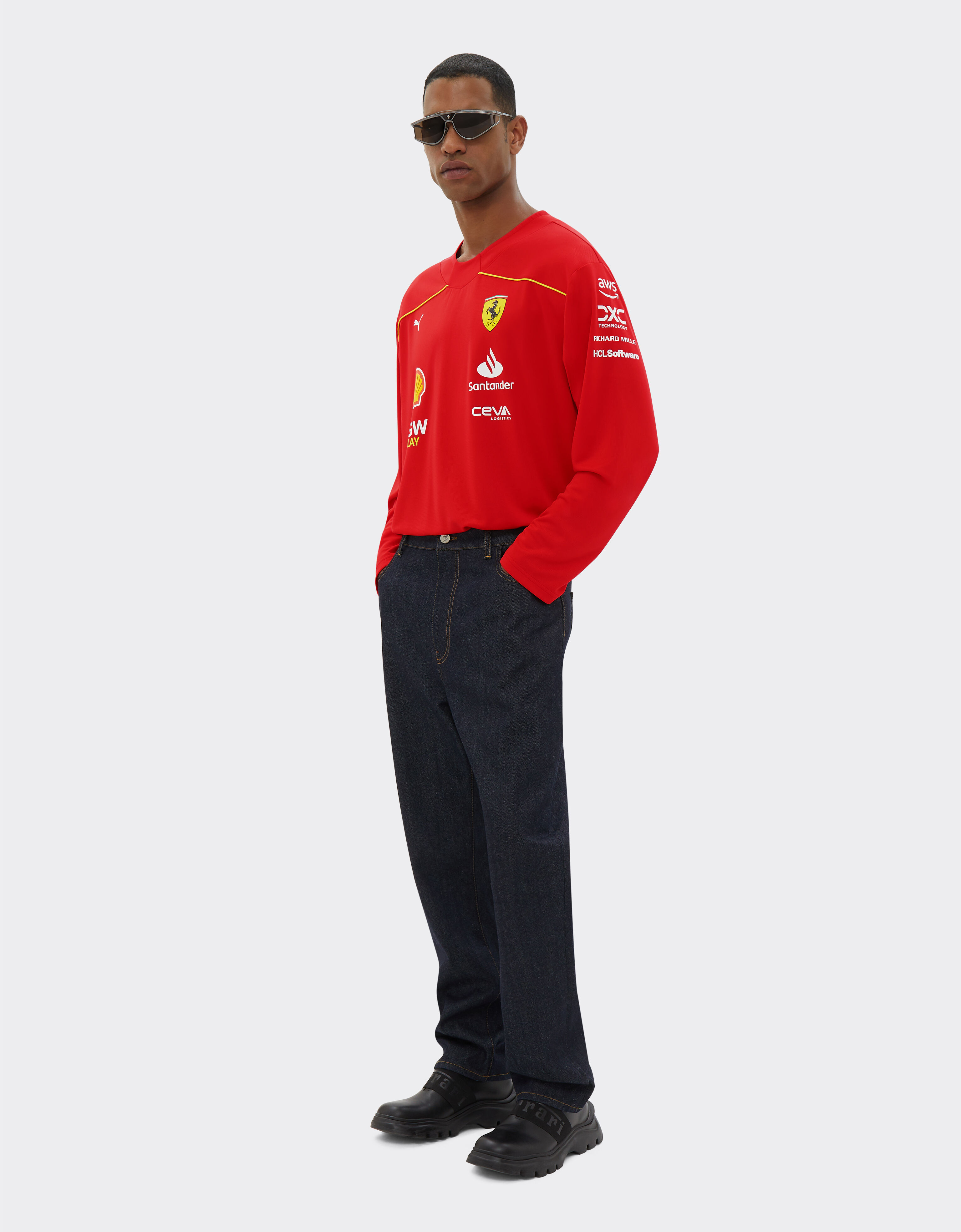 Maglia da Hockey Leclerc Puma per Scuderia Ferrari Canada Special Edition in Rosso Corsa da Uomo Ferrari