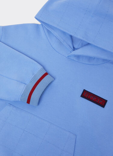 Ferrari Cotton hooded sweatshirt Oxford Blue 50143fK