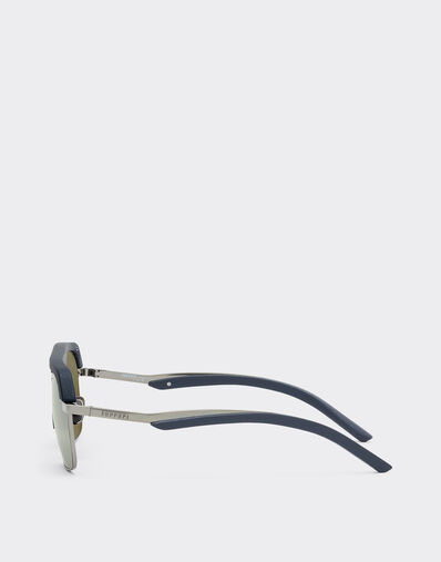 Ferrari Ferrari sunglasses in gunmetalmetal with gray mirrored lenses Blu Scozia LA0EPf