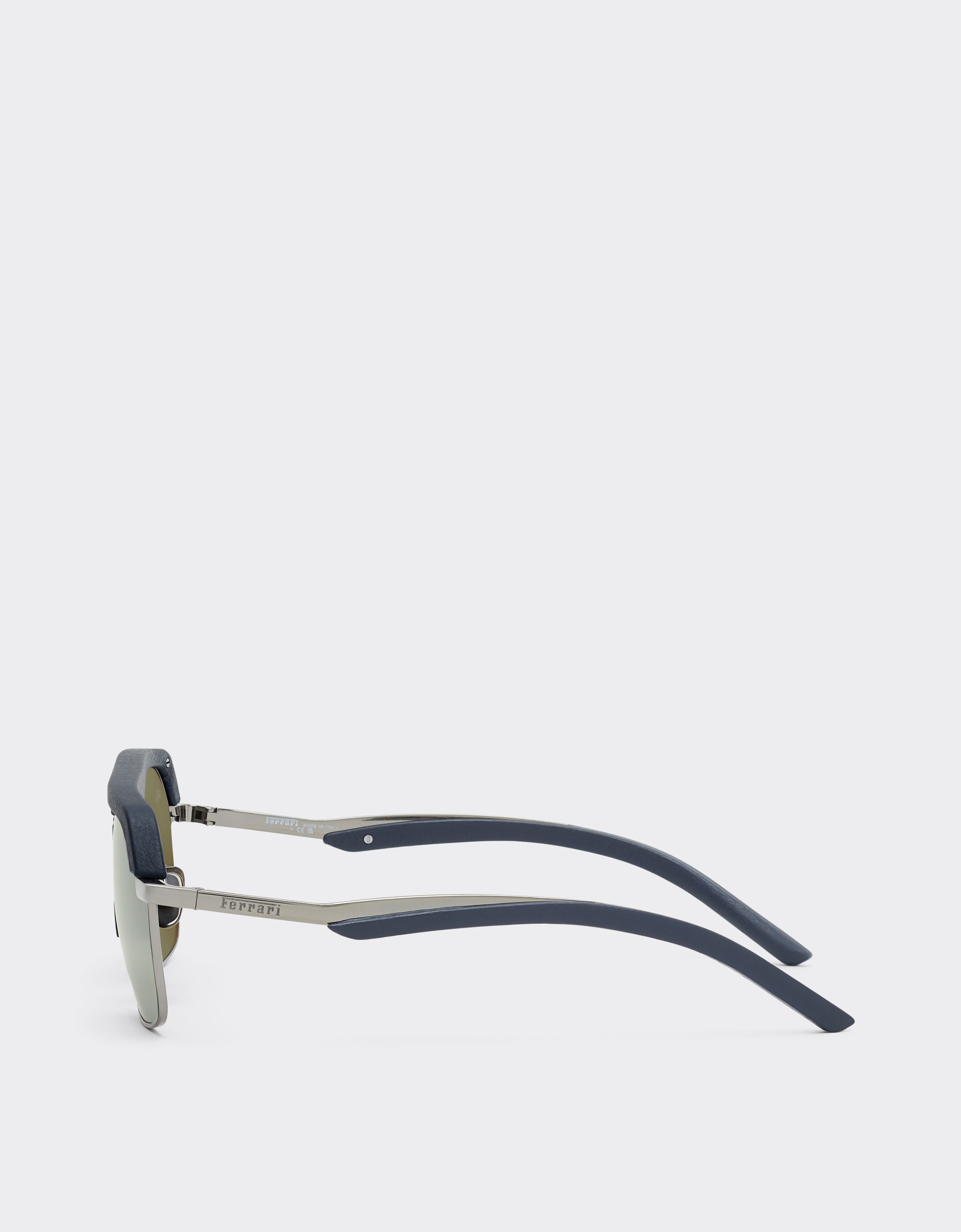 Ferrari Gafas de sol Ferrari de titanio gunmetal cristales espejados grises Azul escocés LA0EPf
