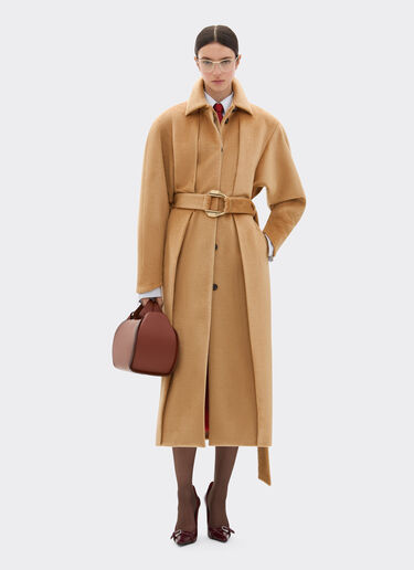 Ferrari Coat in sable-effect alpaca Camel 49840f