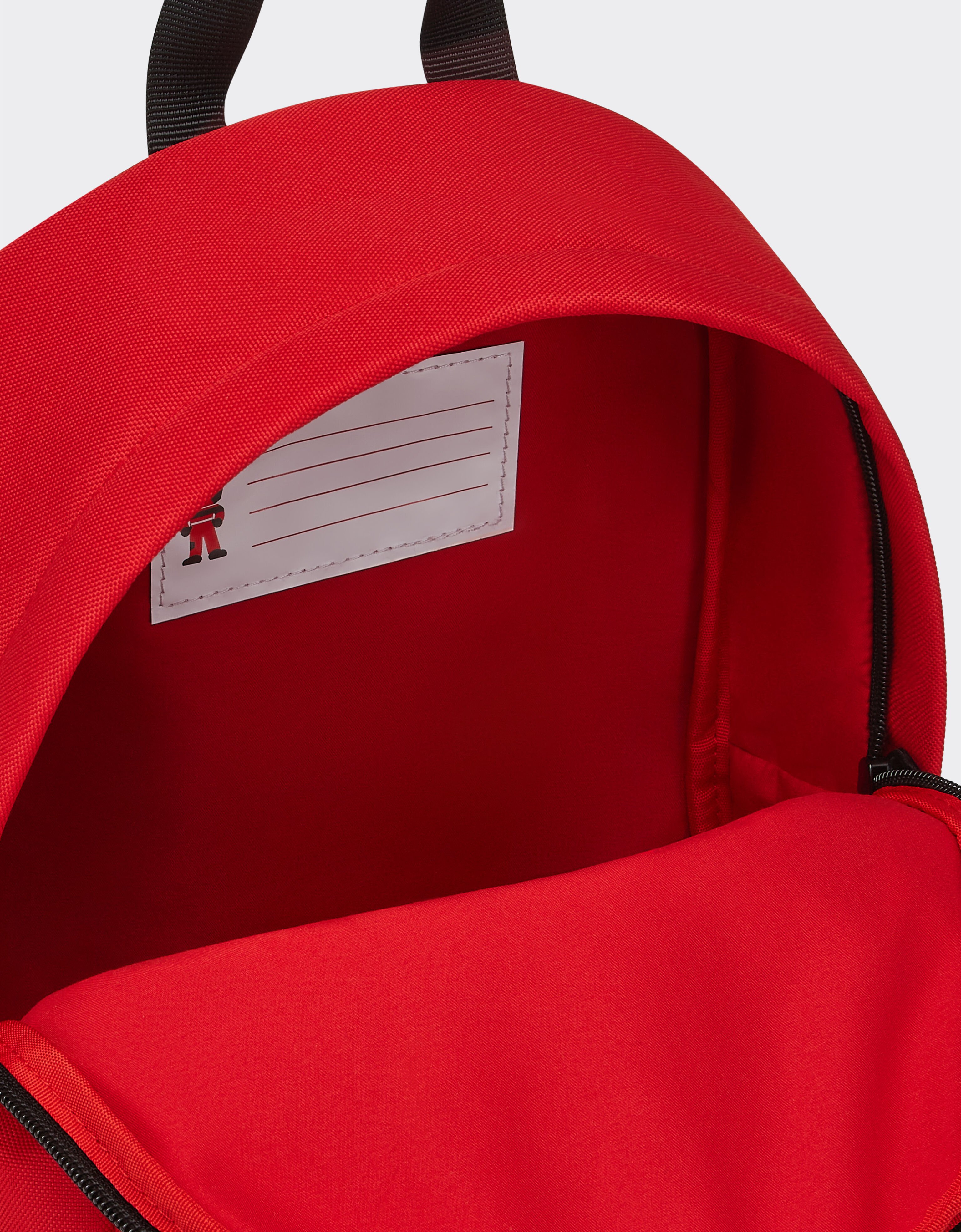 Ferrari Mini technical fabric backpack with Ferrari Scudetto Rosso SBNBP0003HMM0017f