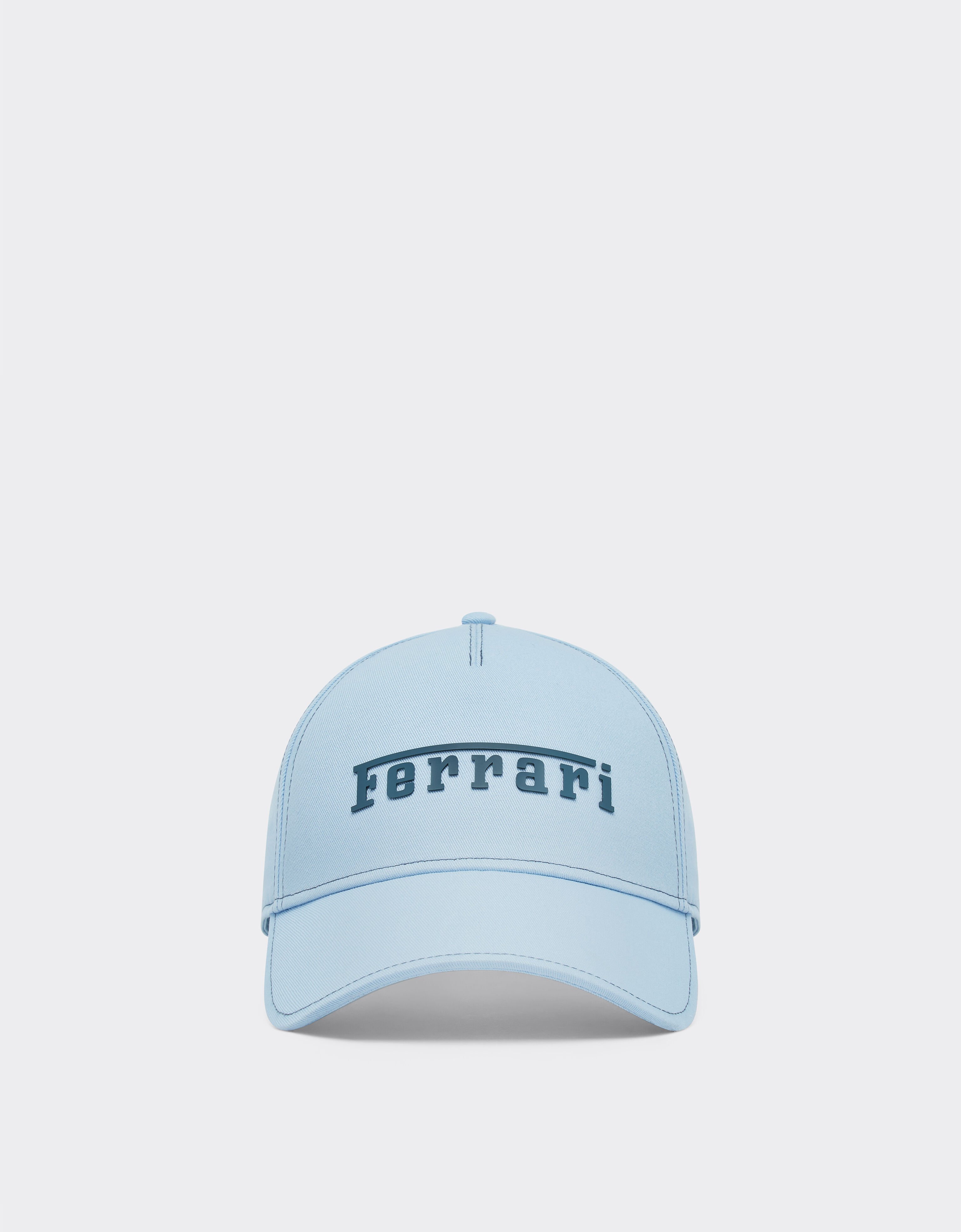 Ferrari Cotton cap with Ferrari logo Steel Blue 20403f