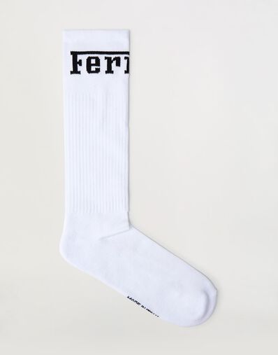 Ferrari Cotton blend socks with Ferrari logo Navy 22314f