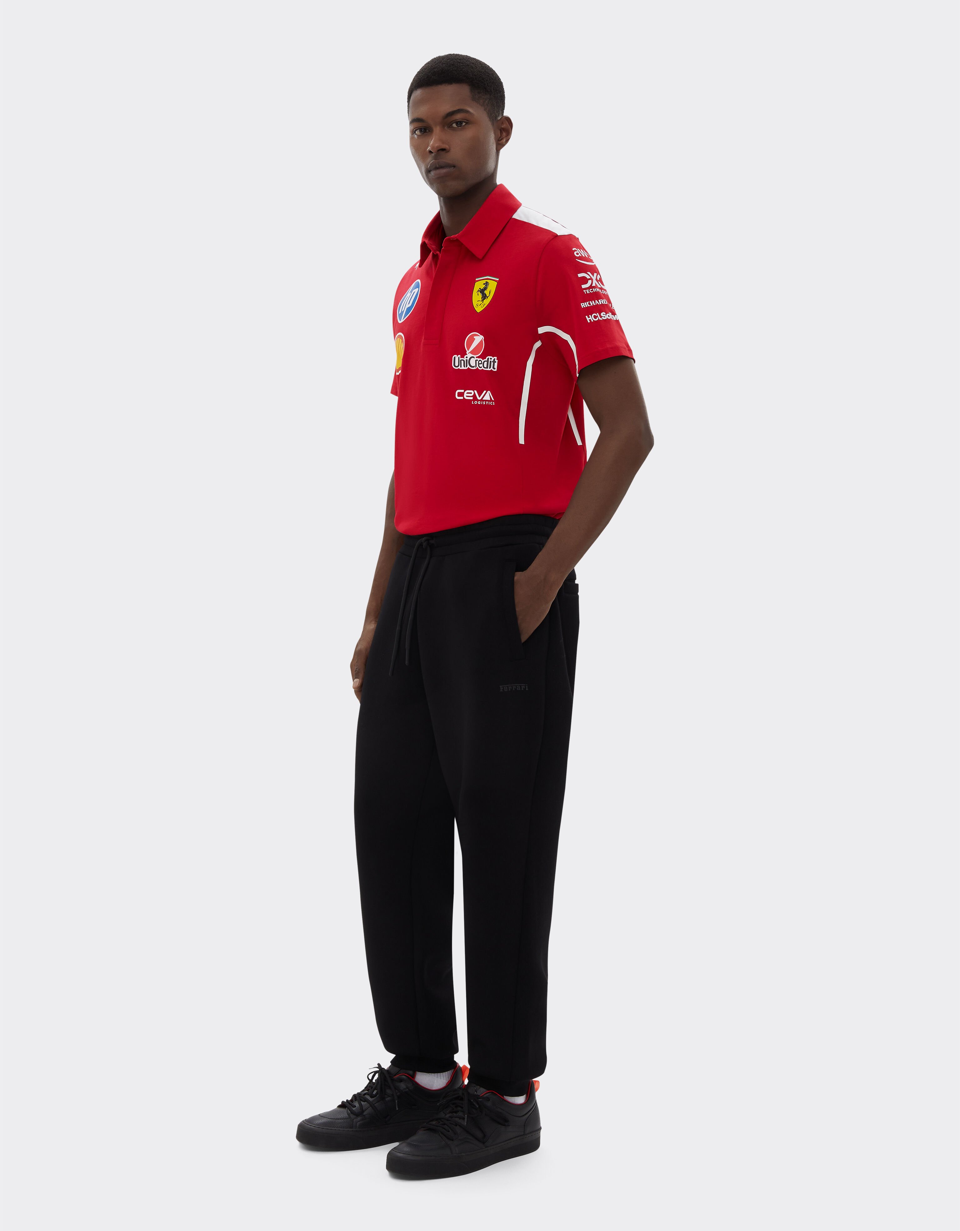 Ferrari Puma for Scuderia Ferrari HP 2025 Team polo shirt Cherry LA01Yf