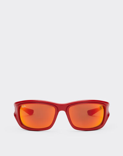 Ferrari Ray-Ban for Scuderia Ferrari RB4405M red/black with orange mirror brown lenses Red F0841f
