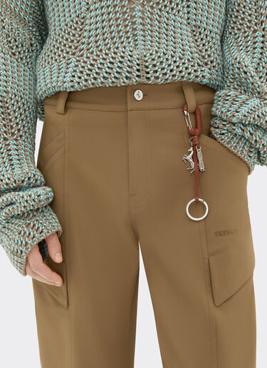 Technical cotton cargo trousers Ferrari Technical cotton cargo trousers Khaki Green 50354f