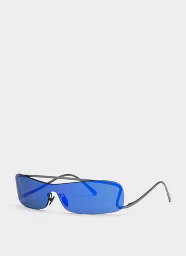 Ferrari Lunettes de soleil Ferrari avec verres miroir gris foncé/bleus Argent F1008f