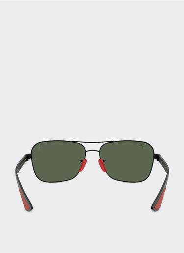 Ferrari Ray-Ban for Scuderia Ferrari RB8336M en metal negro mate y fibra de carbono oscura con lentes verde oscuro Negro mate LA01Cf