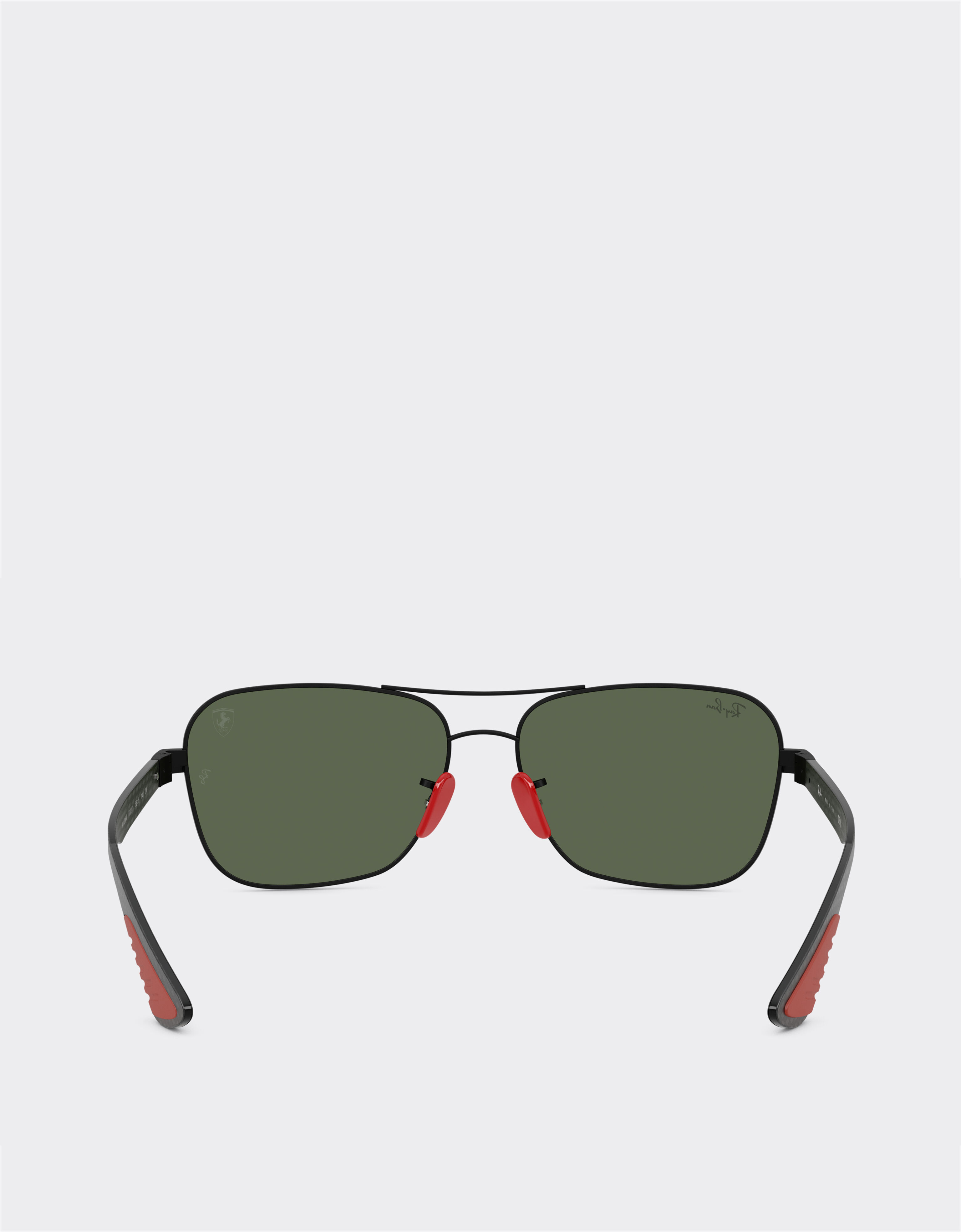 Ferrari Ray-Ban for Scuderia Ferrari RB8336M en metal negro mate y fibra de carbono oscura con lentes verde oscuro Negro mate LA01Cf