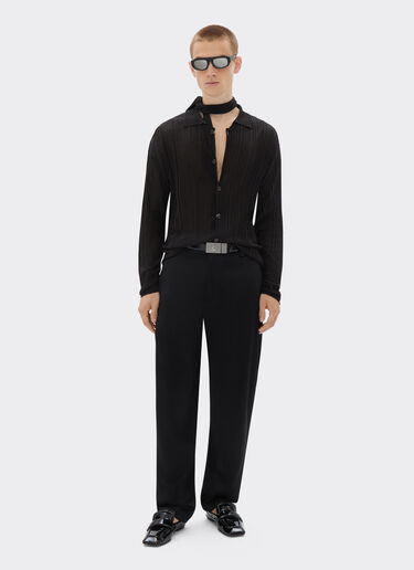 Ferrari Chino-Hose aus Satin-Stretch-Twill Schwarz 21659f