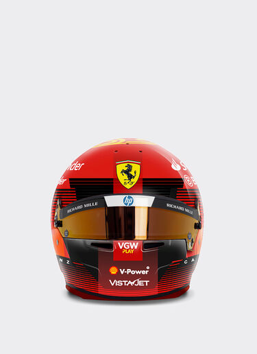 Ferrari Mini-casque Carlos Sainz à l'échelle 1:2 - Édition spéciale Espagne 2024 Rouge F1355f