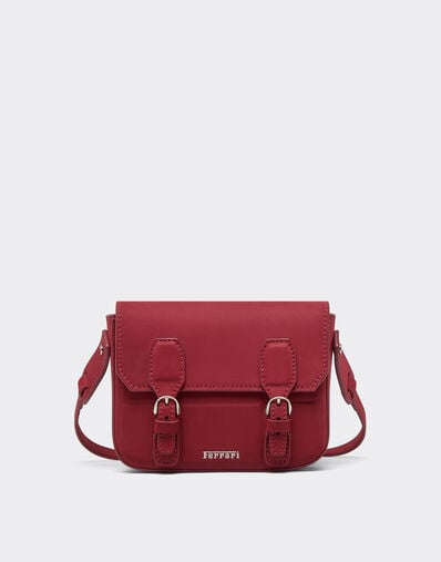 Bolso mensajero mini de nubuck Ferrari Bolso mensajero mini de nubuck Maison Red 50240f