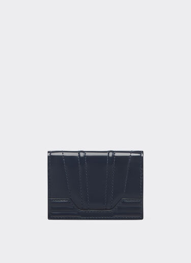 Ferrari Ferrari GT foldable card holder in brushed leather Navy 21422f