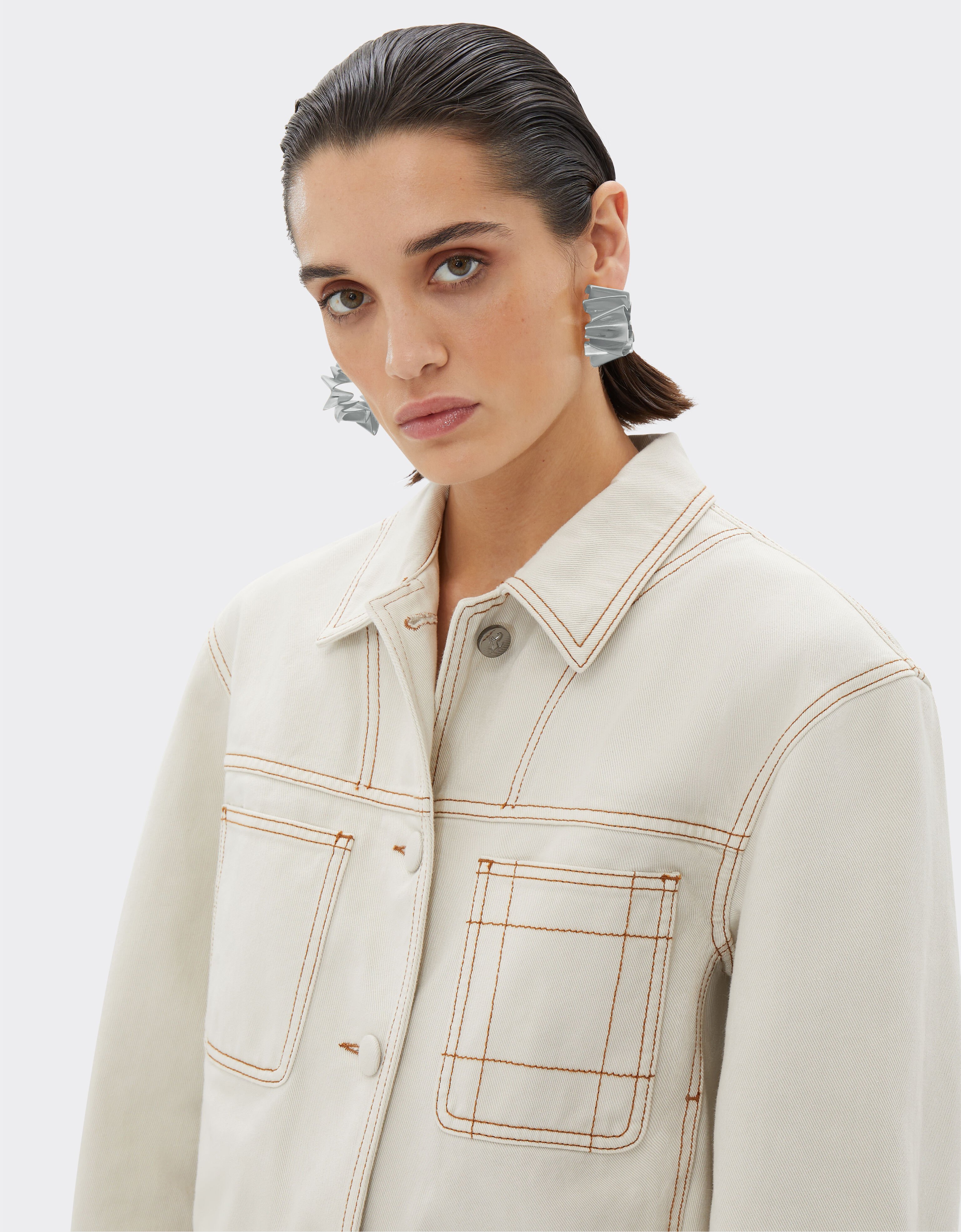 Ferrari Denim jacket Ecru 21815f