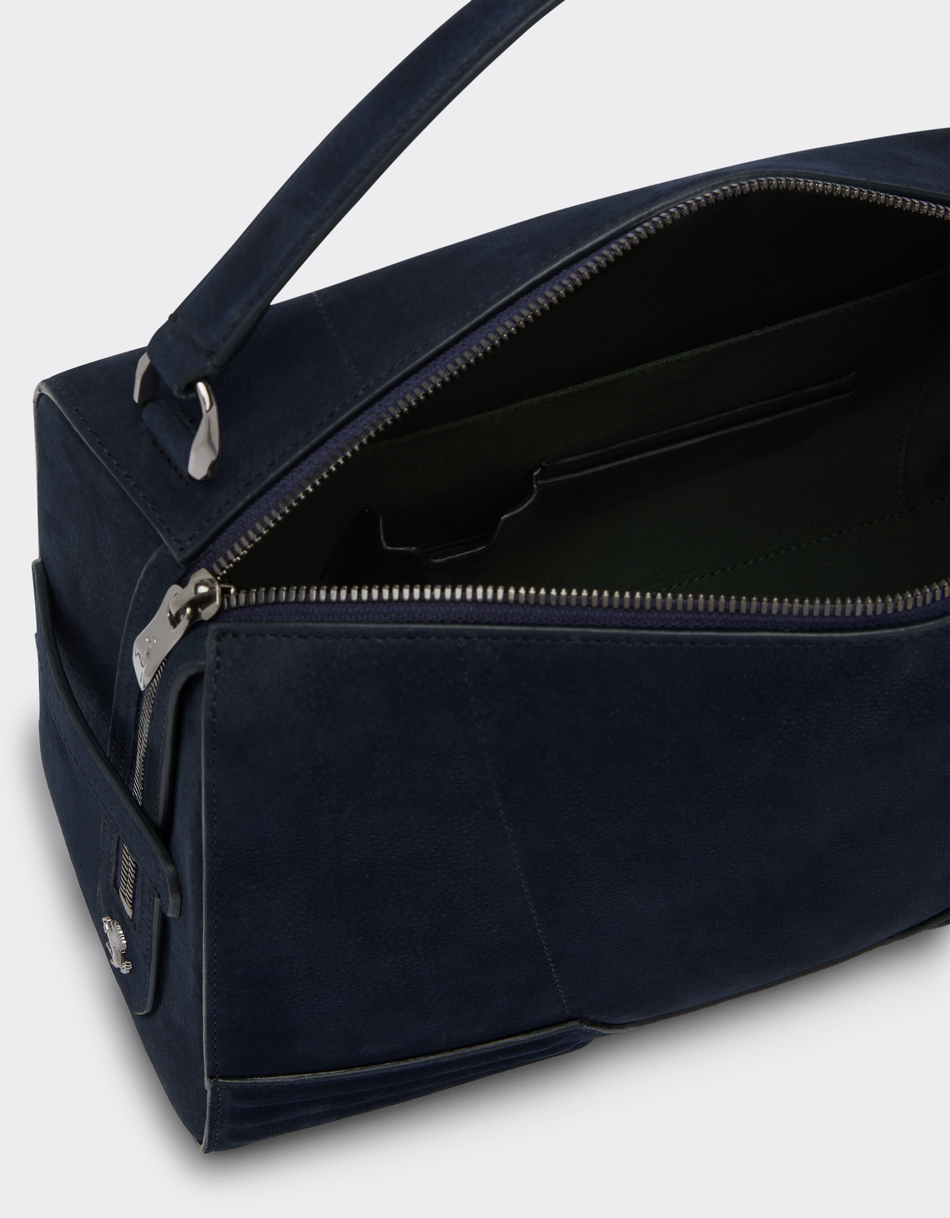 Ferrari Mini-Tasche Ferrari GT aus weichem Nubuk Navy 22116f