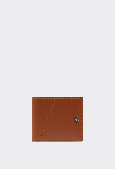 Ferrari Langes Portemonnaie aus Glattleder Schwarz 47125f