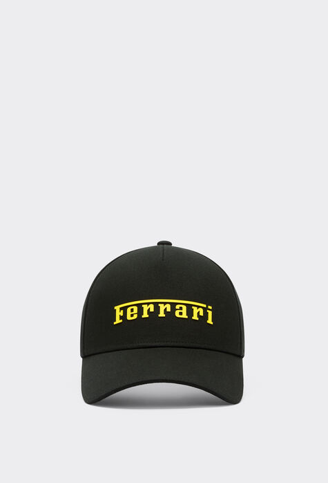 Ferrari Baseball hat with rubberised logo Navy 20381f