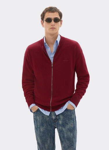 Ferrari Wool and cashmere cardigan Cherry 22842f