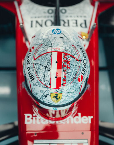 Ferrari Charles Leclerc 1:1 Special Edition Helmet for the 2026 Austin Grand Prix Multicolor LO0R3059EXT0001f