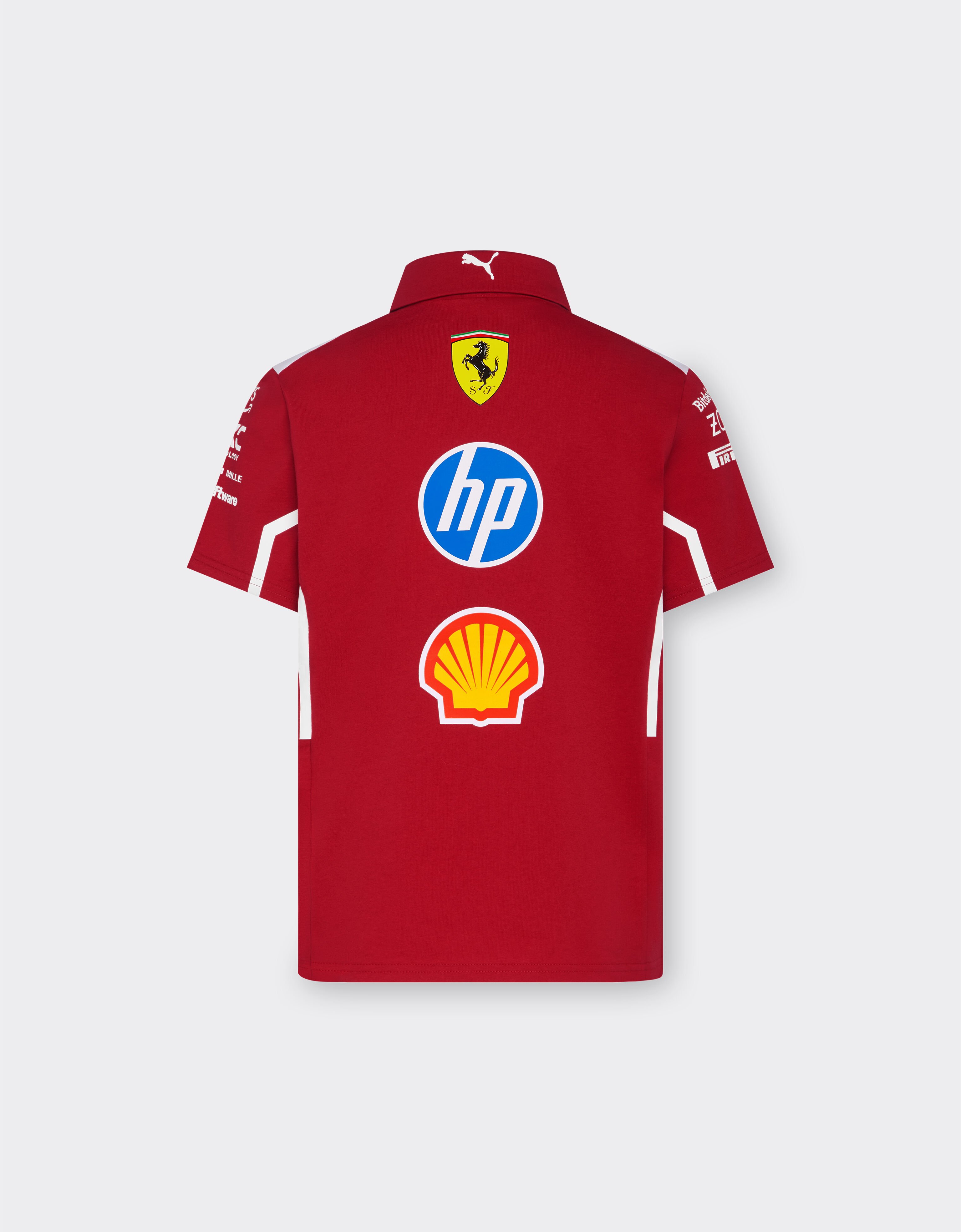 Ferrari Puma for Scuderia Ferrari HP 2025 Team junior polo shirt Red LA024fK