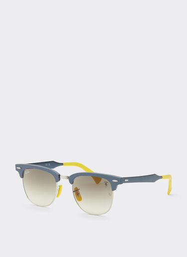 Ferrari Ray-Ban for Scuderia Ferrari RB3807M in blue metal with grey gradient lens Blu Scozia F1513f