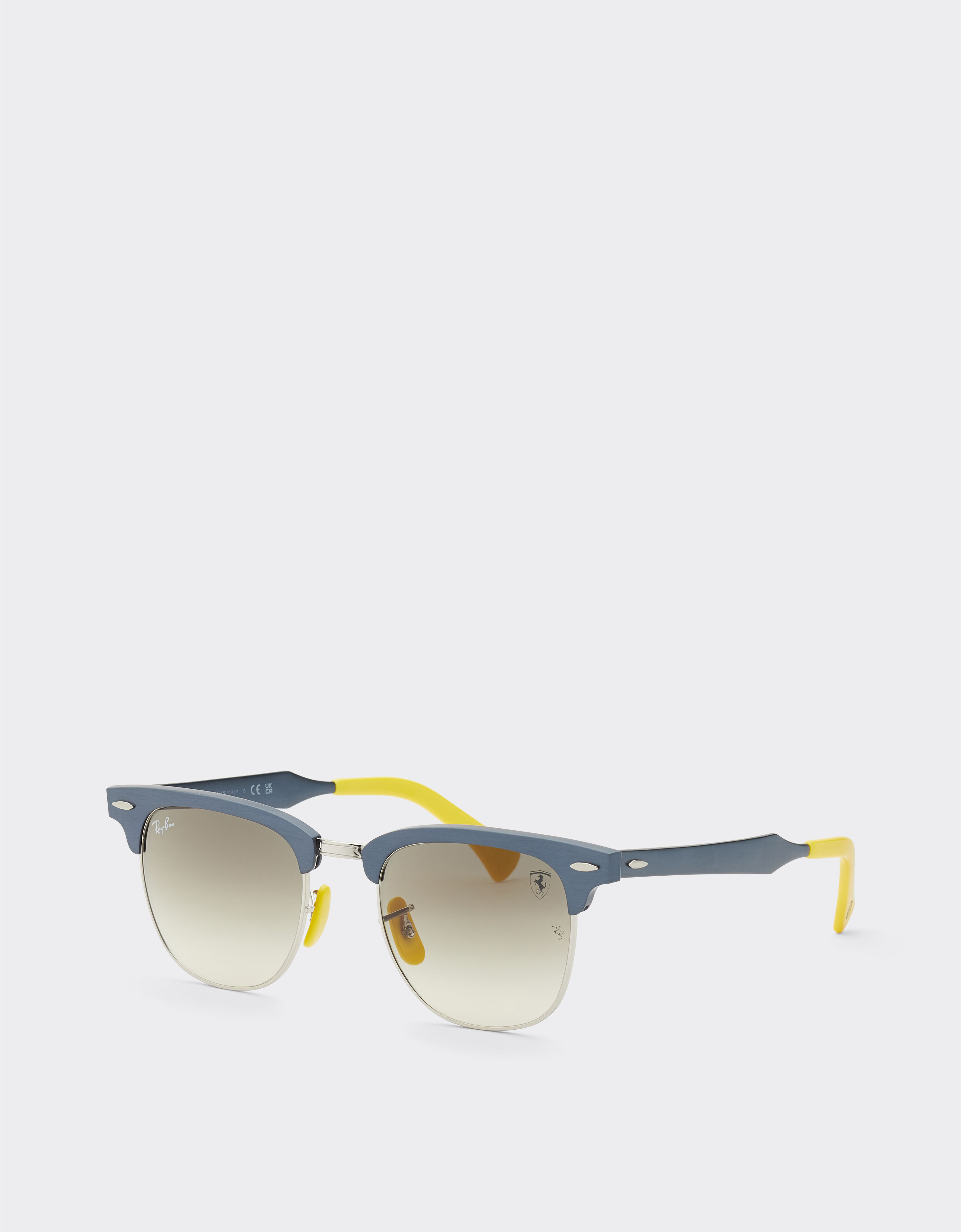 Ferrari Ray-Ban for Scuderia Ferrari RB3807M in blue metal with grey gradient lens Blu Scozia F1513f
