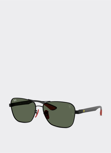 Ferrari Ray-Ban for Scuderia Ferrari RB8336M en metal negro mate y fibra de carbono oscura con lentes verde oscuro Negro mate LA01Cf