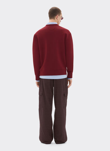 Ferrari Scuba sweatshirt with Ferrari logo Mahogany 20518f