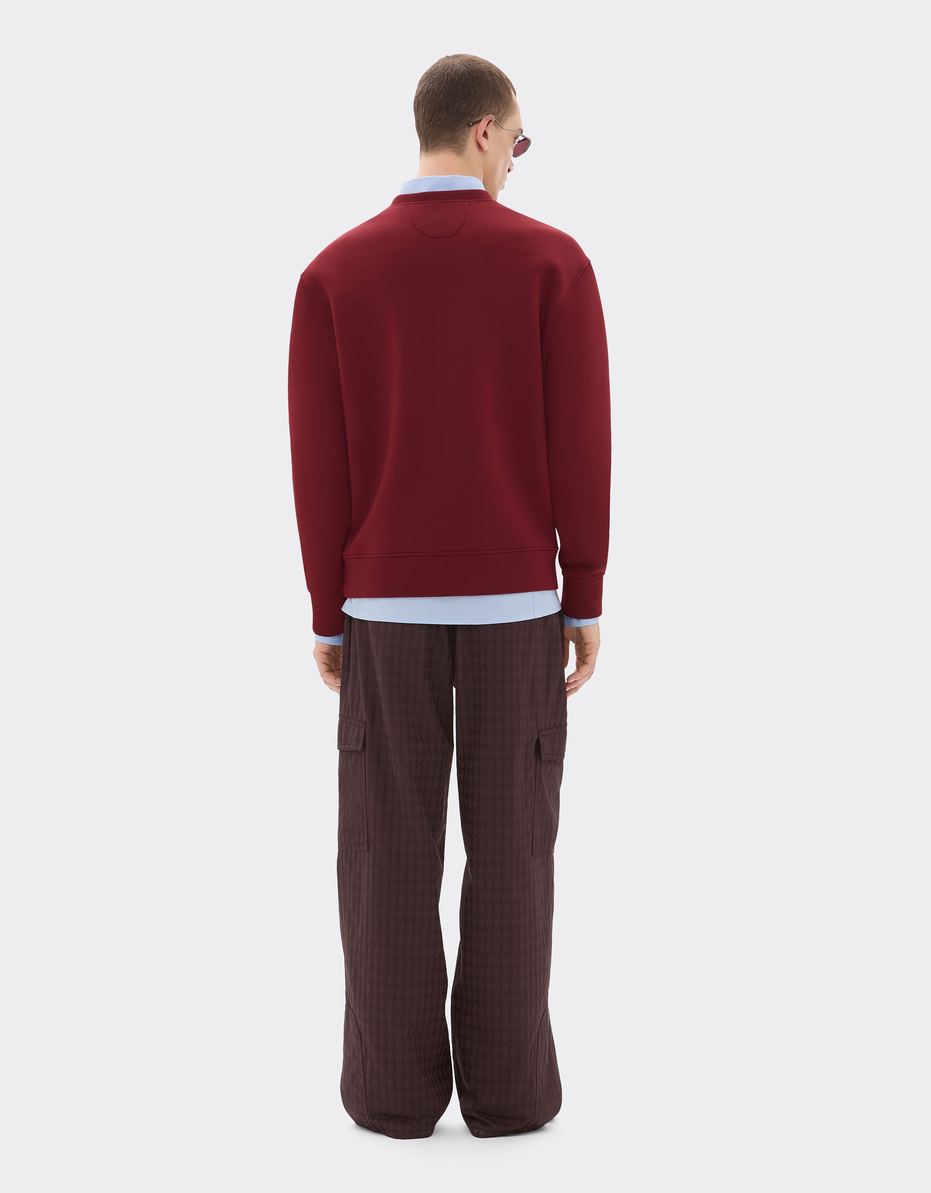Ferrari Scuba sweatshirt with Ferrari logo Mahogany 20518f