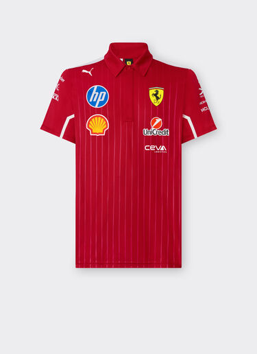 Ferrari Puma for Scuderia Ferrari HP 2025 Team Pro polo shirt Cherry LA021f