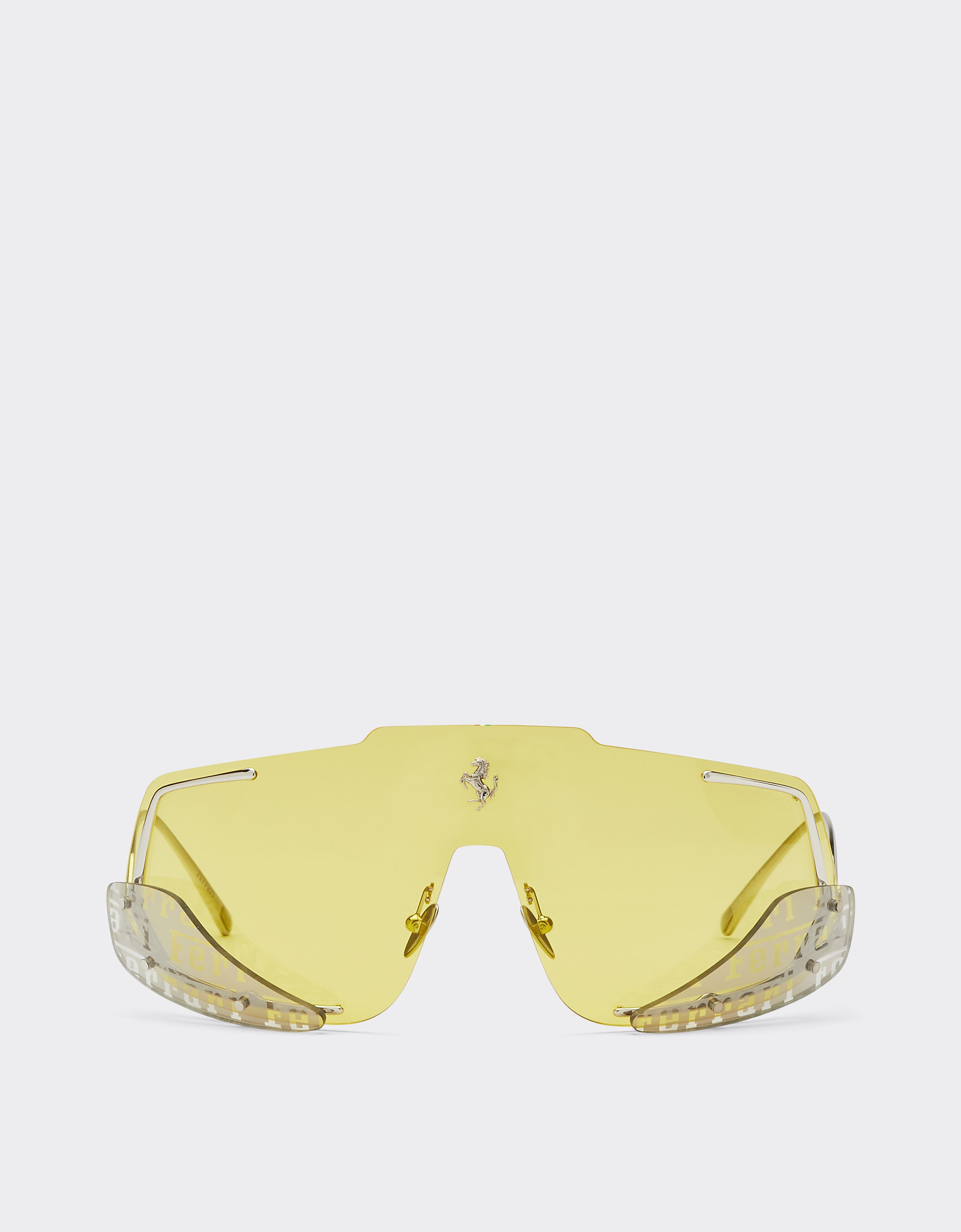 Ferrari Ferrari-Sonnenbrille mit gelben Gläsern Schwarz F1201f