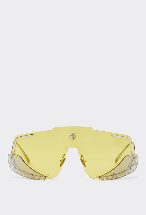 Ferrari 法拉利黄色镜片太阳镜 黑色 F1201f
