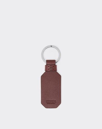 Ferrari Leather keychain with prancing horse Espresso 49222f