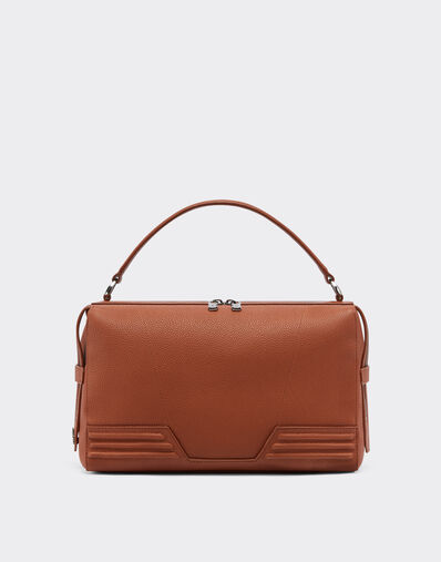 Ferrari WOMAN GT SHOULDER S BAG GRAINED LTH Black 21683f