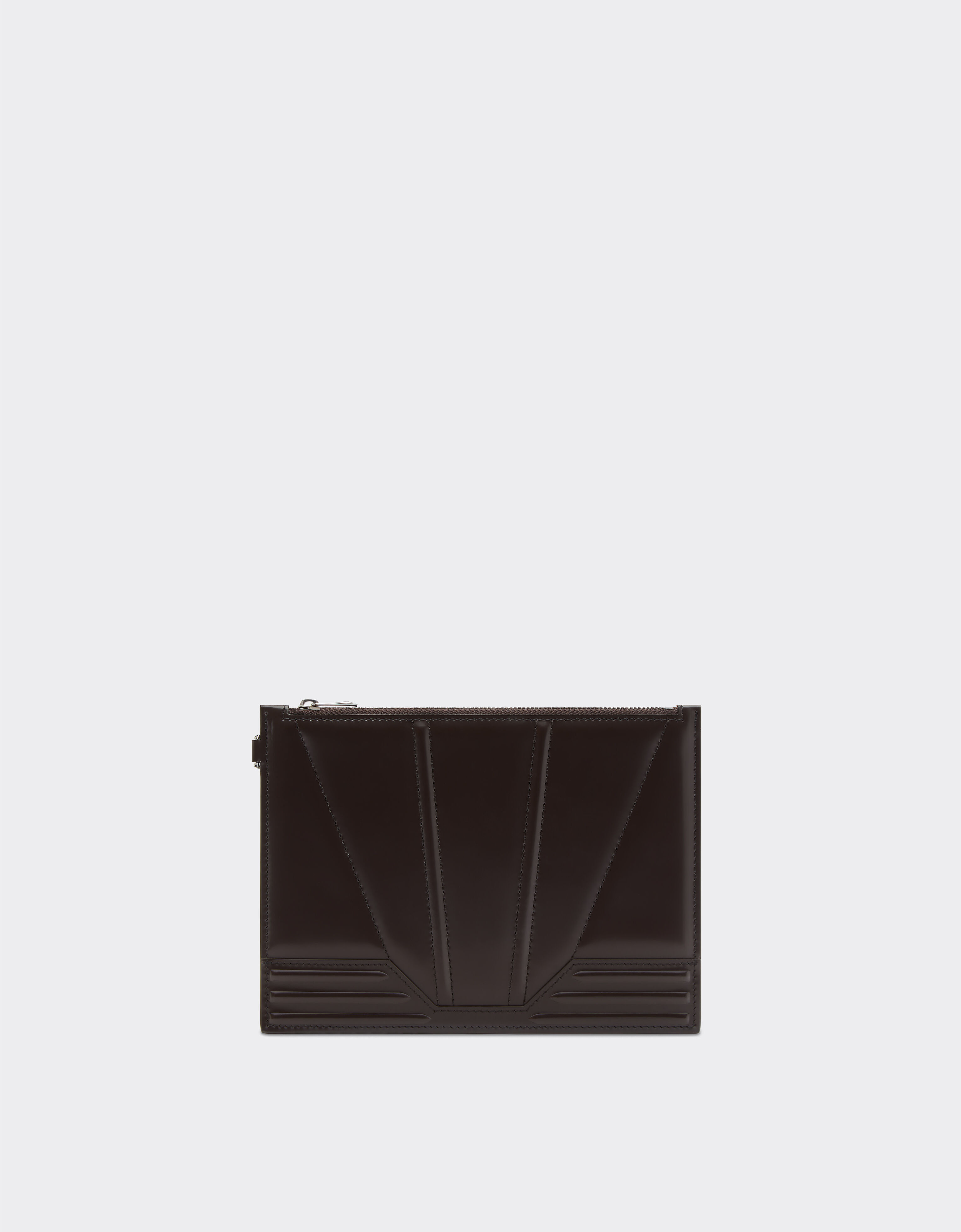 ${brand} Ferrari GT pouch in brushed leather ${colorDescription} ${masterID}