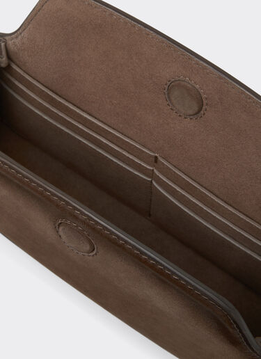 Ferrari Dino wallet in shaded nubuck with shoulder strap Ferrari Ferrari Dino wallet in shaded nubuck with shoulder strap Clay 50396f