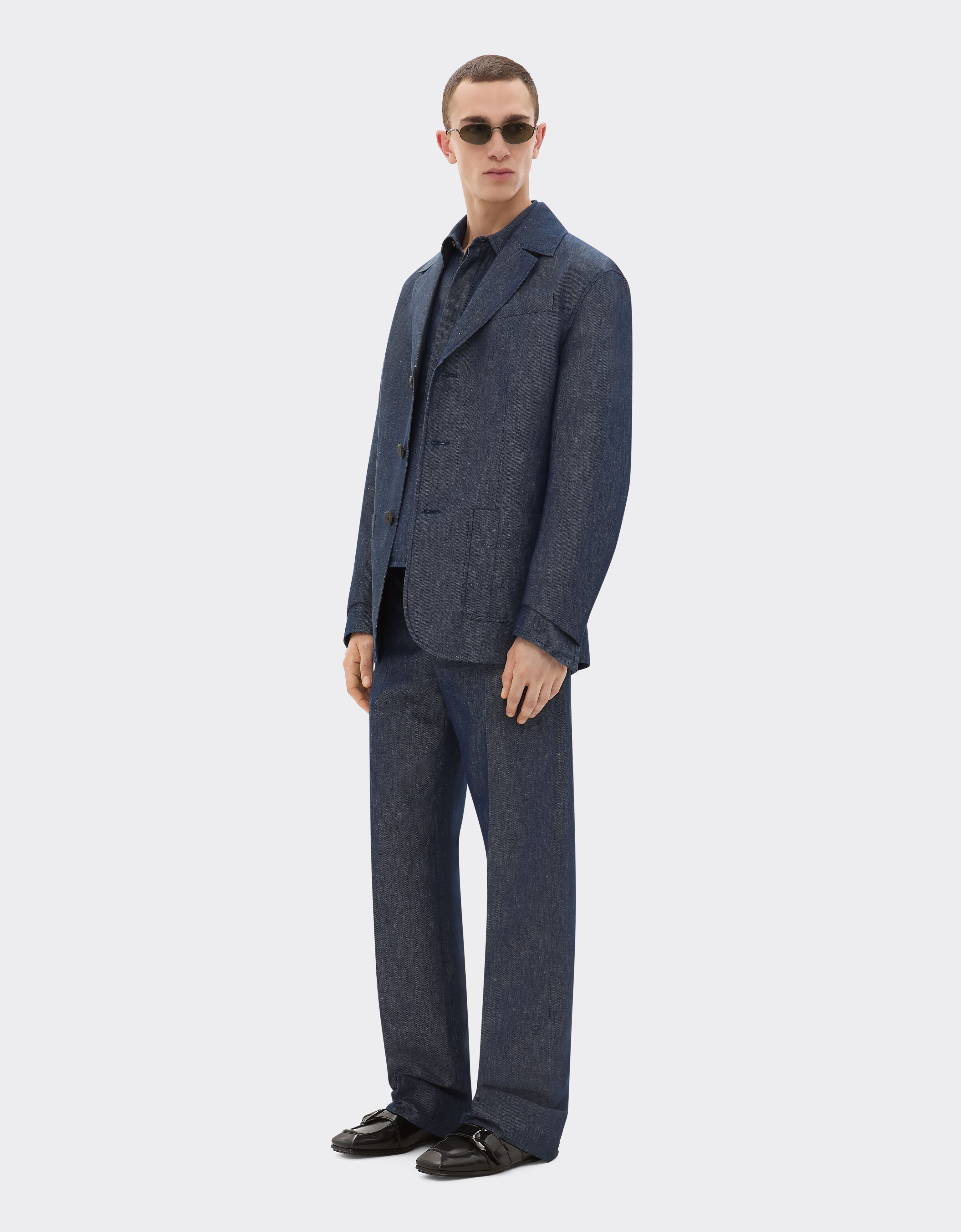 Ferrari Blazer in denim effect tricotine Dark Denim 22443f