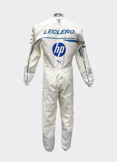 Ferrari Charles Leclerc Puma racing suit for Scuderia Ferrari Optical White LA091f