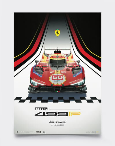 Ferrari Póster oficial del Ferrari SF-25 Giallo LE0P0147EXT0001f