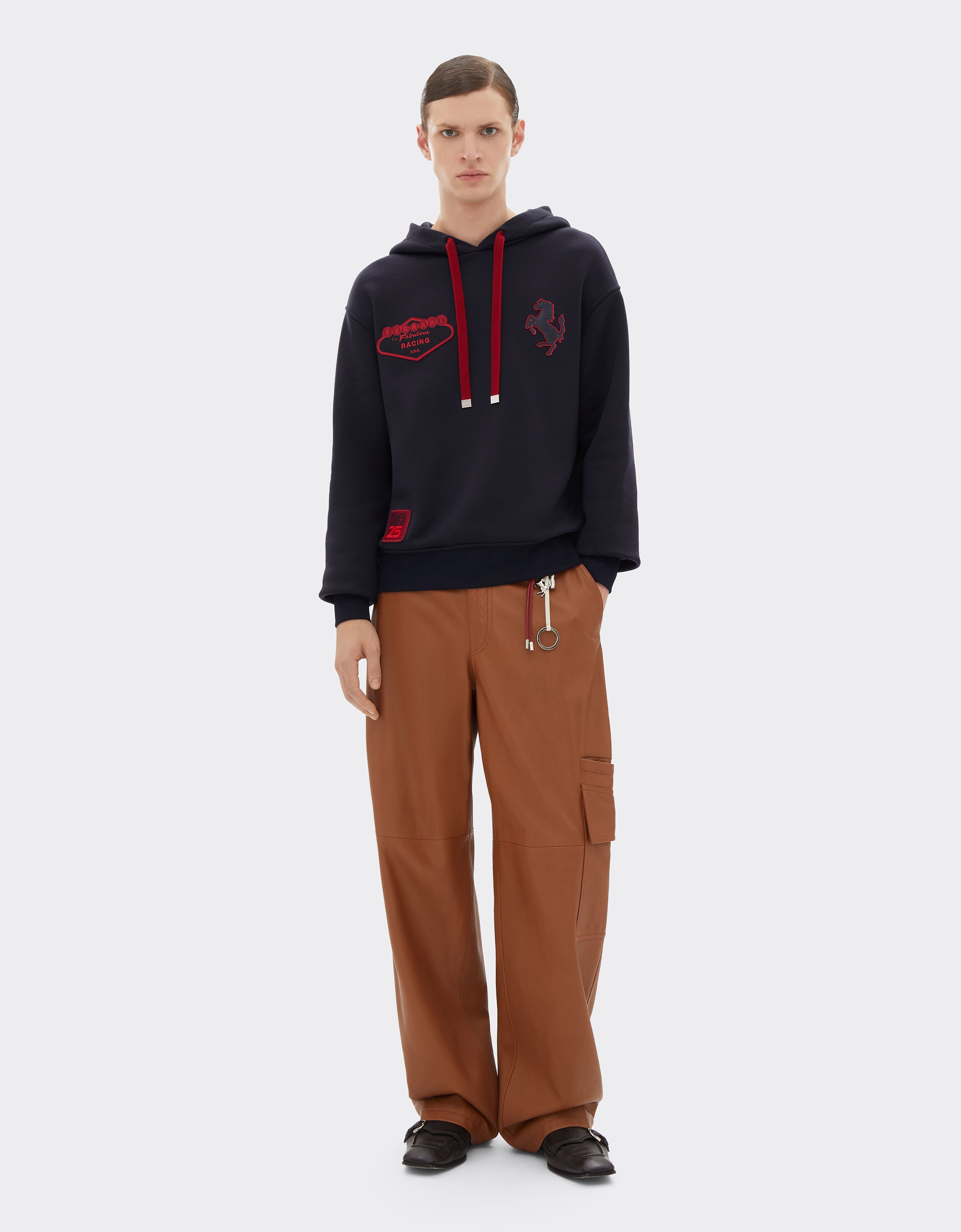 Ferrari Cotton blend hoodie Navy 51021f