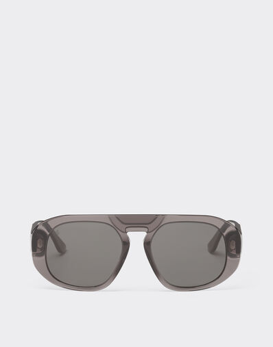 Ferrari Ferrari sunglasses in black acetate with polarised black lenses Black LA02Qf