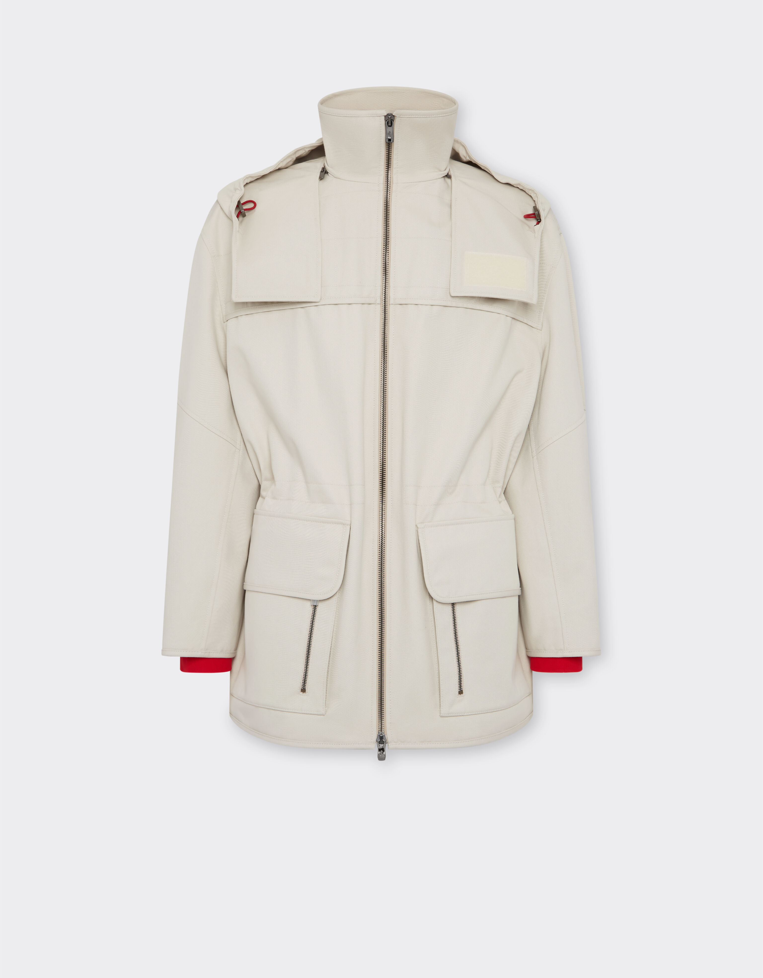 Ferrari Ferrari x Charles Leclerc hooded parka Ecru 22260f
