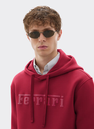 Ferrari Hooded sweatshirt in scuba Cherry 49280f