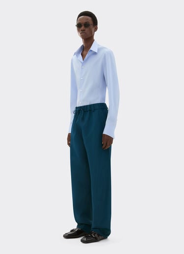 Trousers in iridescent nylon twill Ferrari Trousers in iridescent nylon twill Peacock 22445f
