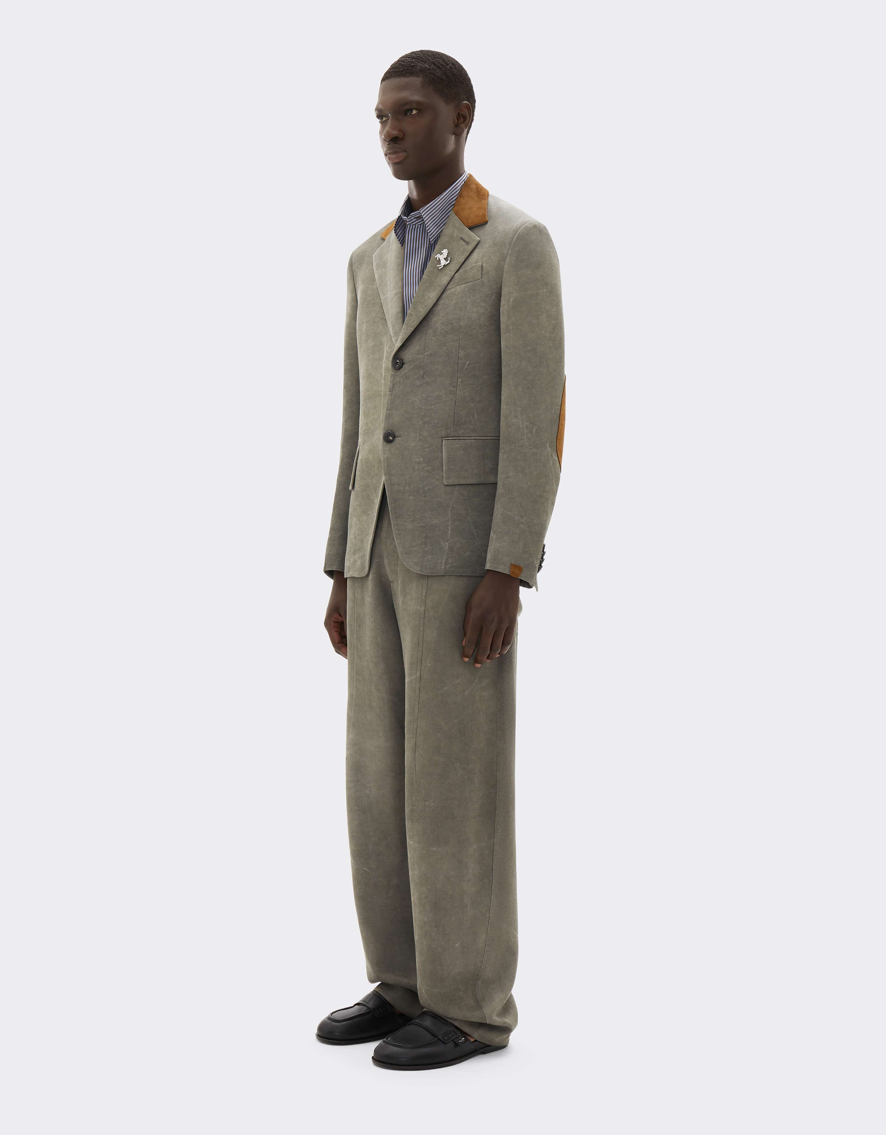 Cady Blazer with Washed Effect Ferrari Cady Blazer with Washed Effect Olive green CWMJK0008WVI0005f